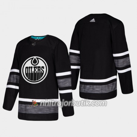 Män Ishockey Edmonton Oilers tröja Blank Svart 2019 All-Star Adidas Authentic